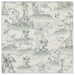 Coloring-in line-drawing repeat Art for Wallpaper Fabric