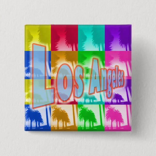 "Coloring Los Angeles 1" Button (Front)