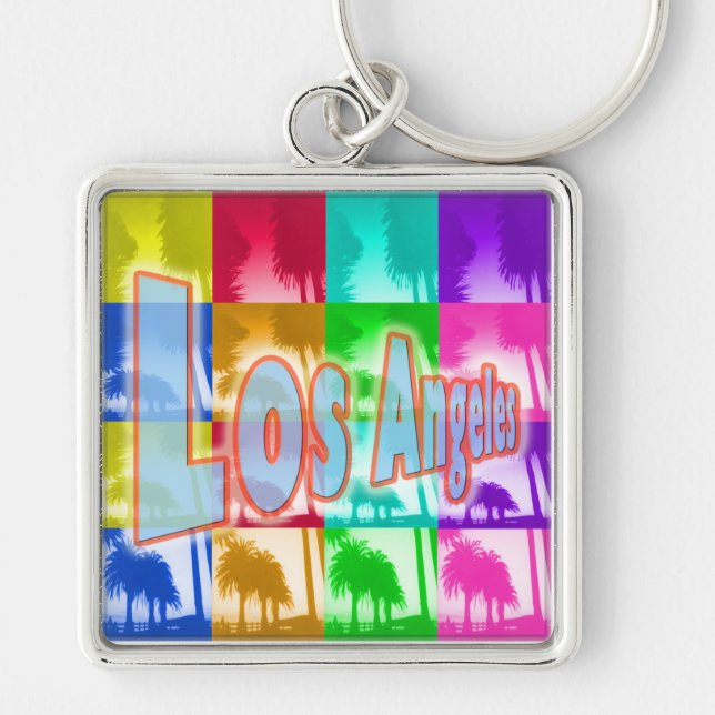 "Coloring Los Angeles 1" Keychain (Front)