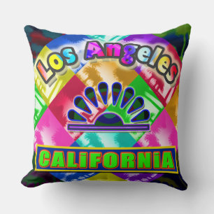 "Coloring Los Angeles 3" Pillow