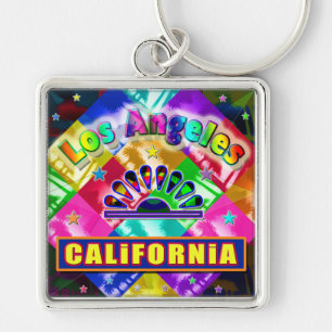 "Coloring Los Angeles 4" Keychain