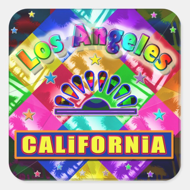 "Coloring Los Angeles 4" Sticker (Front)