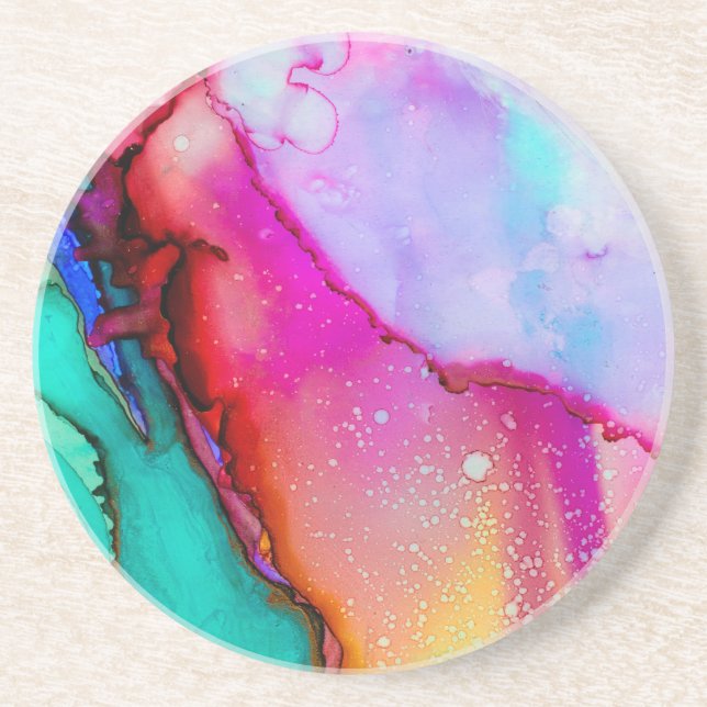Coloring Mashup Sandstone Coaster (Front)