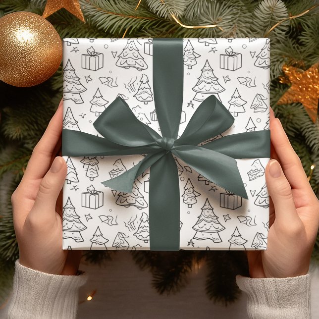 Coloring Outline Of Christmas Wrapping Paper (Creator Uploaded)