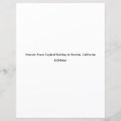 Coloring Page - Benicia State Capital Building (Back)