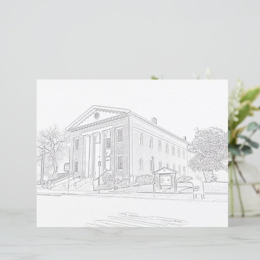 Coloring Page - Benicia State Capital Building (Standing Front)