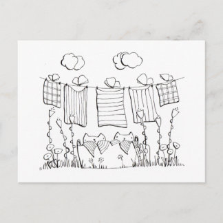 Coloring Page Postcard