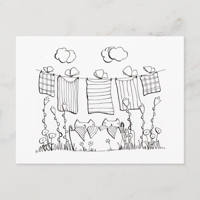 Coloring Page Postcard (Front)