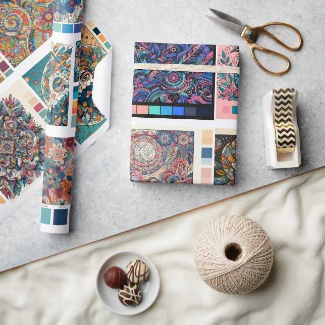 Coloring Pages Gift Wrap for Coloring Book Gifts (Crafts)