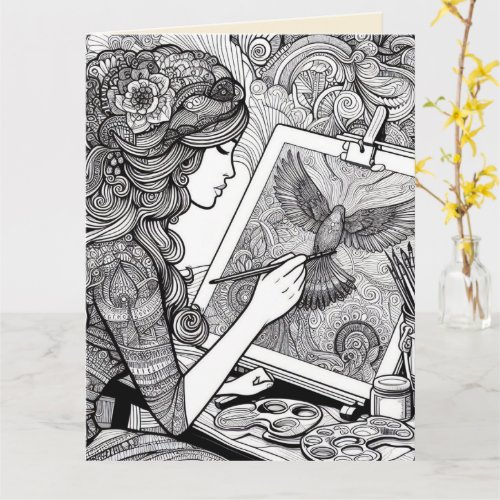 Coloring Pages Gift Wrap for Coloring Book Gifts Card