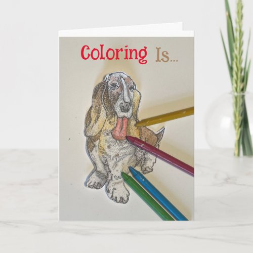  Coloring Party Card