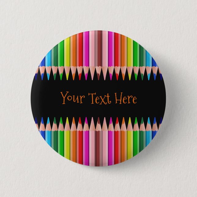 Coloring Pencils custom button (Front)