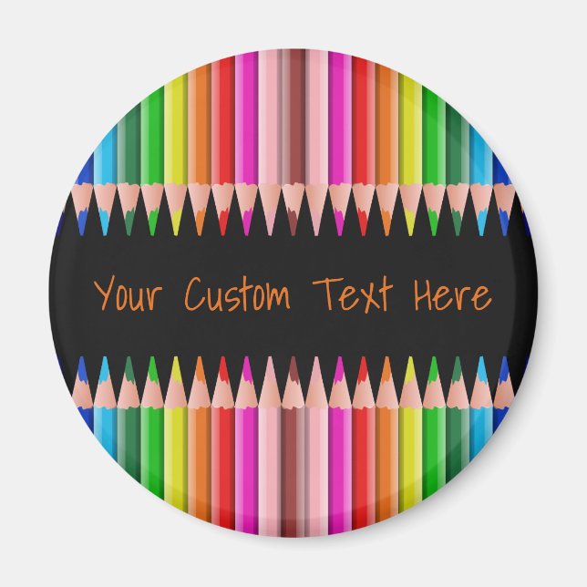 Coloring Pencils custom magnets (Front)