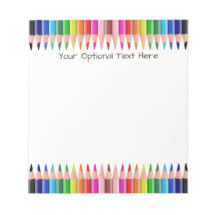 Colored Pencils Drawing Notebook, Zazzle