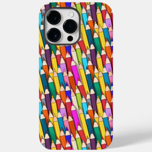 Coloring Pencils Pattern Case_Mate iPhone 14 Pro Max Case