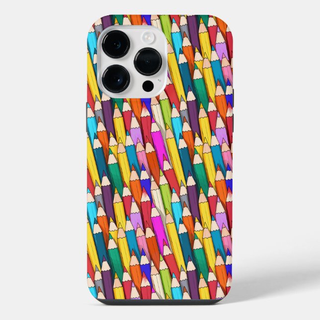 Coloring Pencils Pattern Iphone Case (Back)
