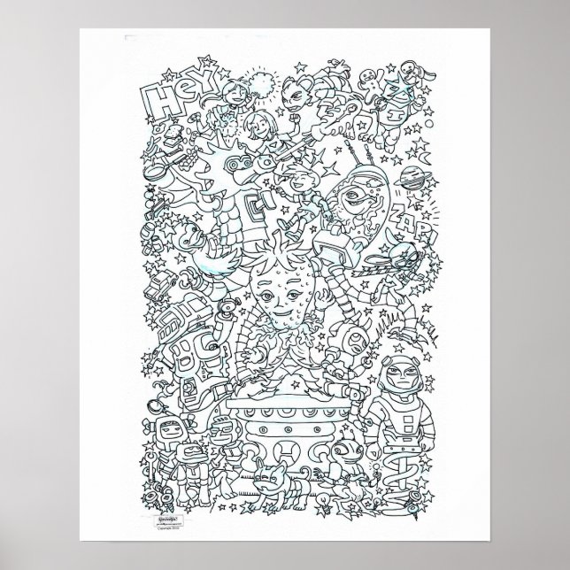 Coloring Poster (Front)