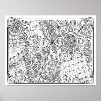 Coloring Poster "Ladybug, Ladybug"