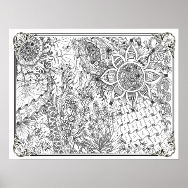 Coloring Poster "Ladybug, Ladybug" (Front)