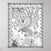 Coloring Poster "MrsDee's Butterfly Kisses"