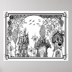 Coloring Poster "MrsDee's Gnome Tiny Homes"