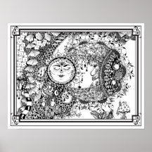 Coloring Poster "MrsDee's Moondance"