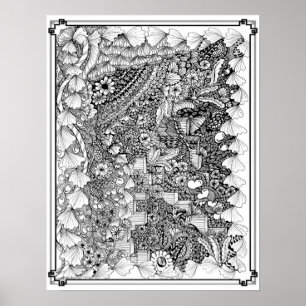 Coloring Poster "Steps of Art"