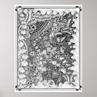 Coloring Poster "Steps of Art"