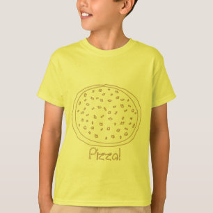 Coloring Shirt - Pizza Dough with Toppings