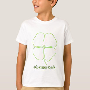 Coloring Shirts - shamrock outline drawing