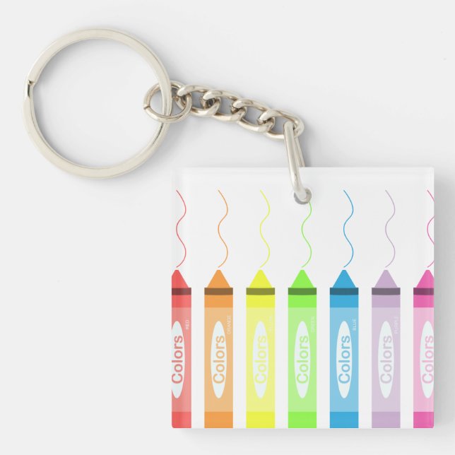 Coloring Time! Keychain (Front)