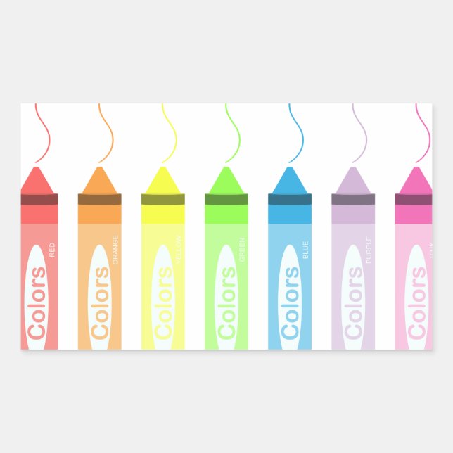 Coloring Time! Rectangular Sticker (Front)