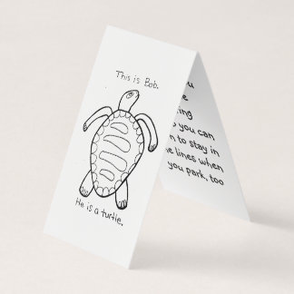 Coloring Turtle Parking Prank Card