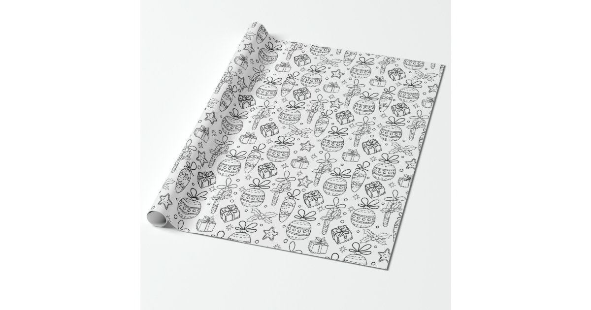Coloring Wrapping Paper Zazzle