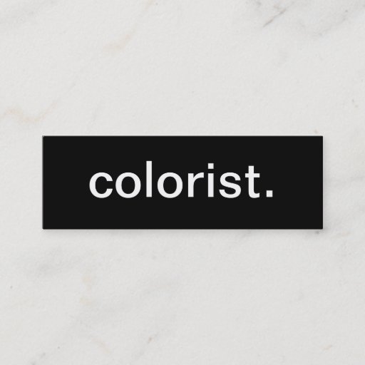 Customizable Colorist Business Card