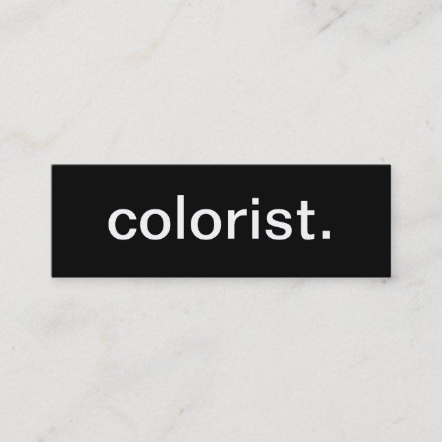 Colorist Business Card (Front)
