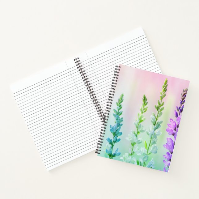 Colorized Ethereal Flowers Notebook (Inside)