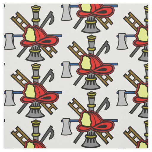 Colorized Fire Service Logo Fabric