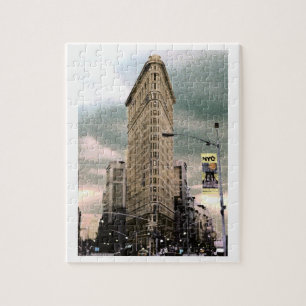 Colorized Flat Iron Building Puzzle