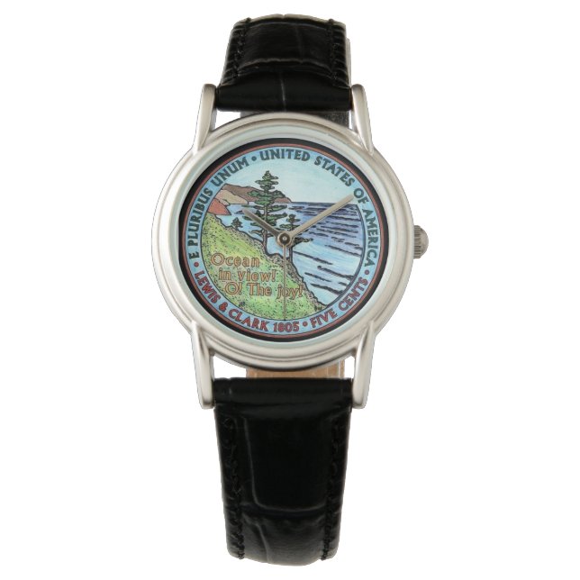 Colorized Lewis and Clark Expedition Nickel Watch (Front)
