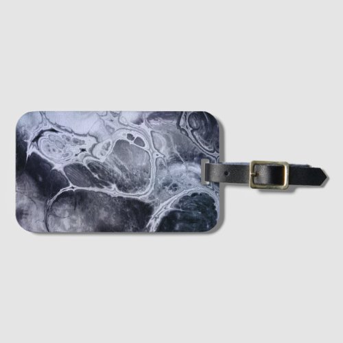 Colorized Marble Stone Texture _ Blue Luggage Tag