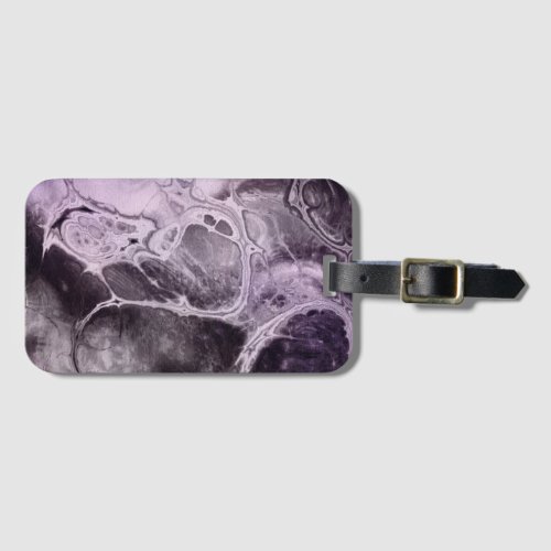 Colorized Marble Stone Texture _ Purple  Luggage Tag