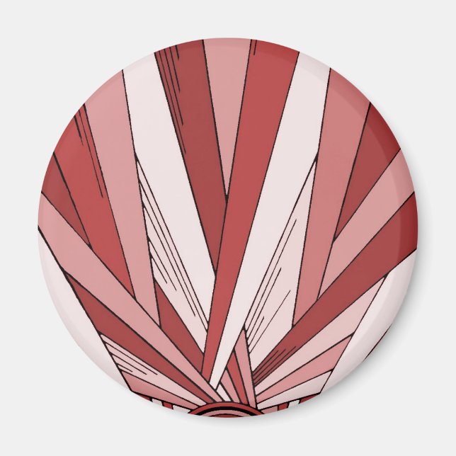 Colorized Red Sunrise Magnet (Front)