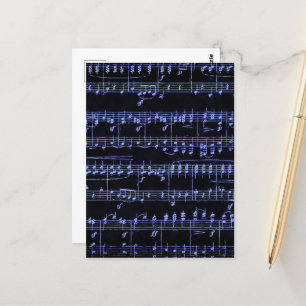 Colorized Sheet Music Postcard