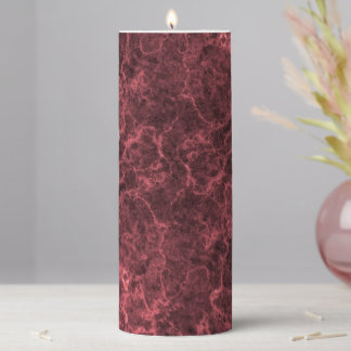 Colorized Stone Texture Pillar Candle