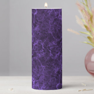 Colorized Stone Texture Pillar Candle