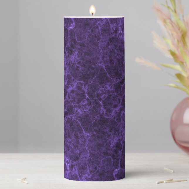 Colorized Stone Texture Pillar Candle (In Situ)