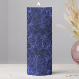 Colorized Stone Texture Pillar Candle