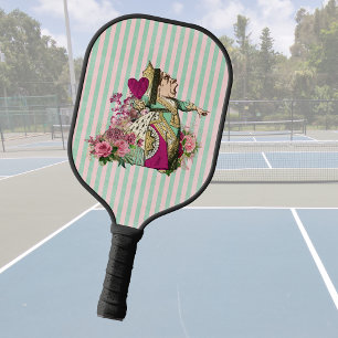Colorized Vintage Wonderland Queen Pickleball Paddle
