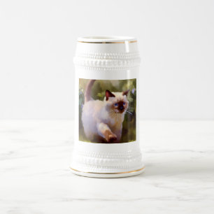 Colorpoint Shorthair Cat  Beer Stein